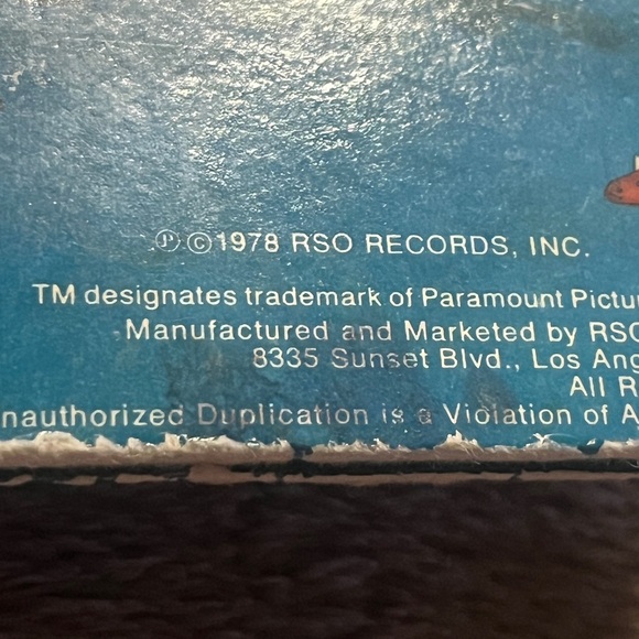 Grease The Original Soundtrack From The Motion Picture LP Vinyl record . 1978 - Picture 2 of 7